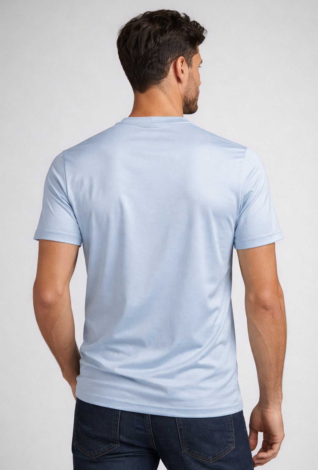 T-Shirt Uomo TESSUTO DI SCOZIA  mezza manica - POLVERE