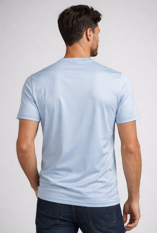 T-Shirt Uomo TESSUTO DI SCOZIA  mezza manica - POLVERE
