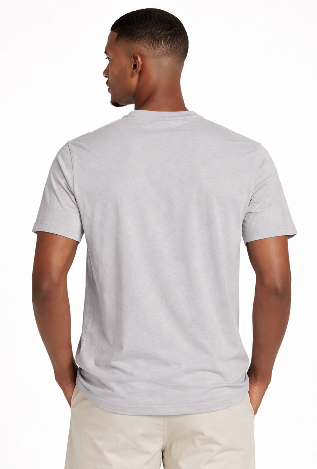 T-Shirt uomo Henry Cotton’s logo a rilievo - GRIGIO