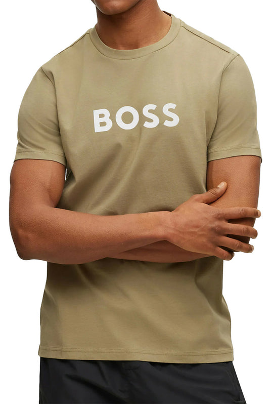 T-Shirt Uomo Hugo Boss Organic cotton - BEIGE