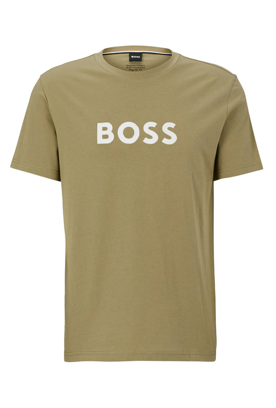 T-Shirt Uomo Hugo Boss Organic cotton - BEIGE