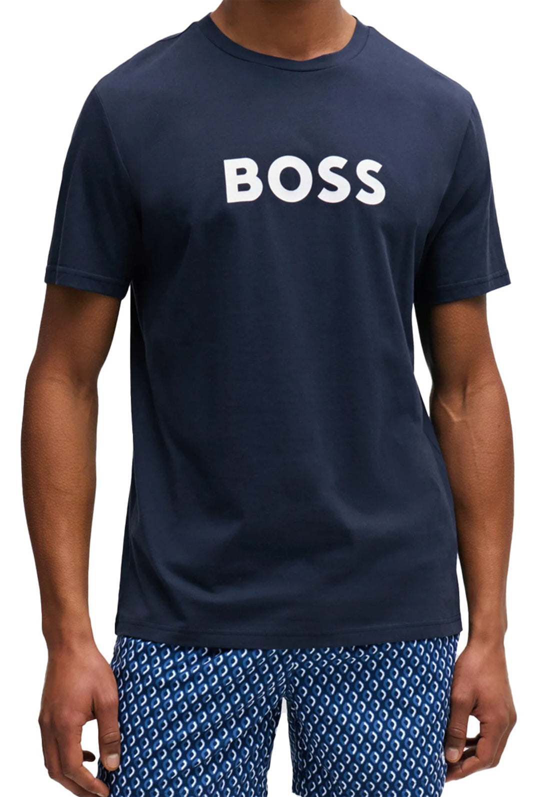 T-Shirt Uomo Hugo Boss Organic cotton - BLU