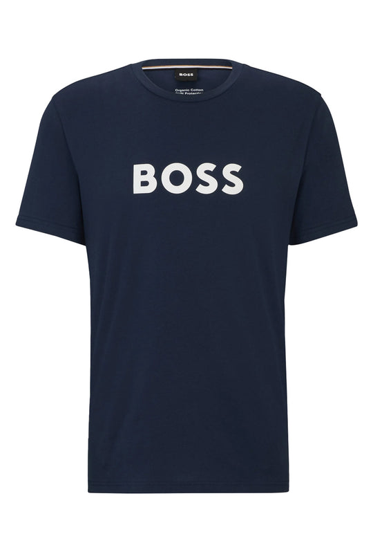 T-Shirt Uomo Hugo Boss Organic cotton - BLU