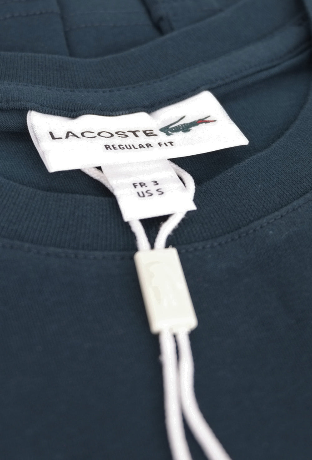 T-Shirt Uomo LACOSTE girocollo cotone jersey - PETROLIO