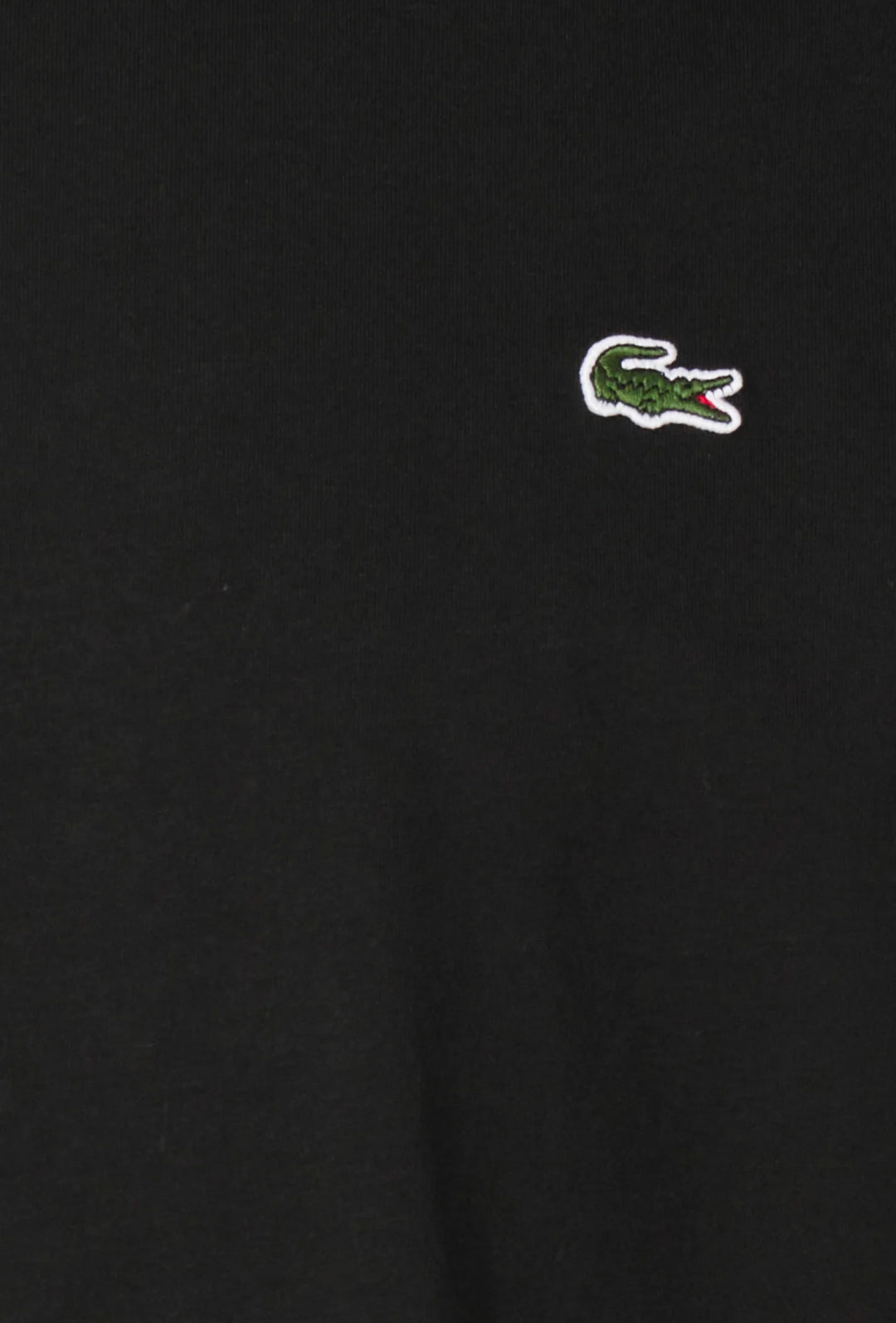 T-Shirt Uomo LaCoste Maglietta Tinta Unita in cotone Logo piccolo - NERO