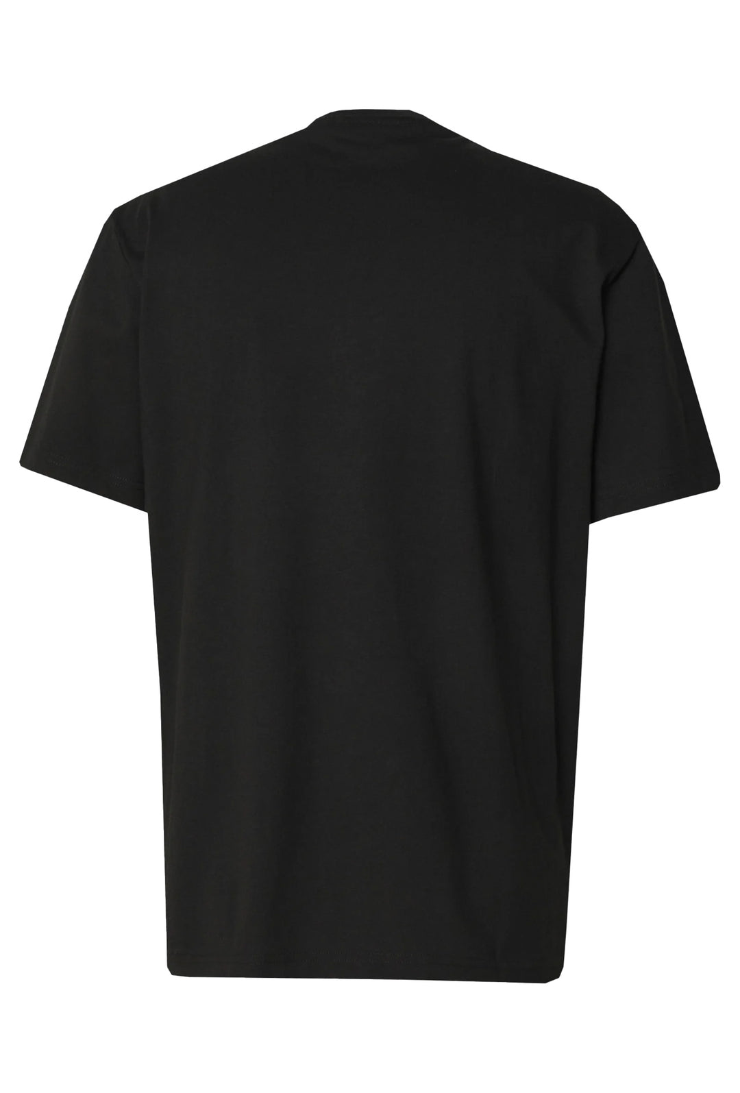 T-Shirt Uomo LaCoste Maglietta Tinta Unita in cotone Logo piccolo - NERO