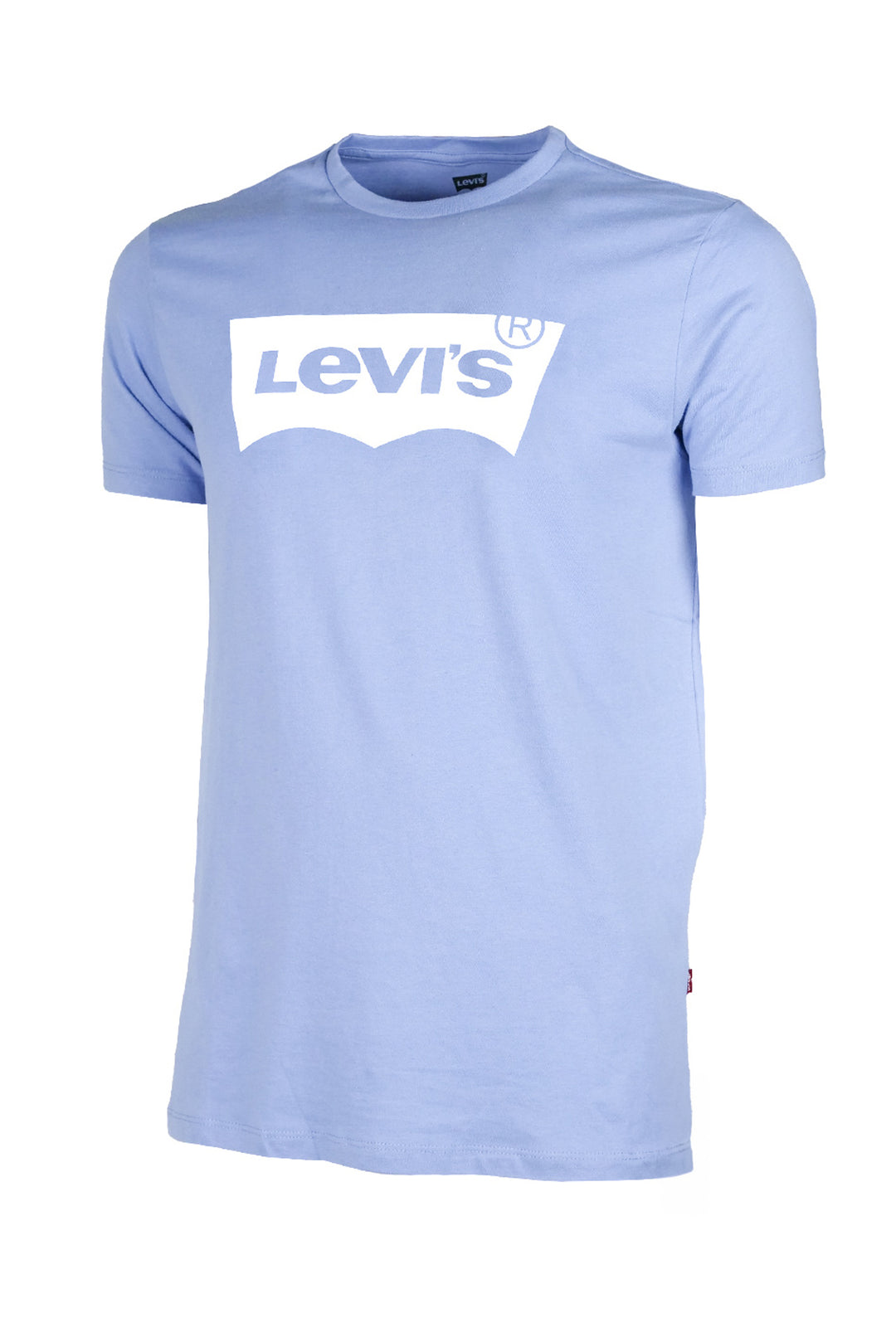 T-shirt Uomo Levi's mezza manica Maglietta stampa sul petto 100% Cotone - CELESTE