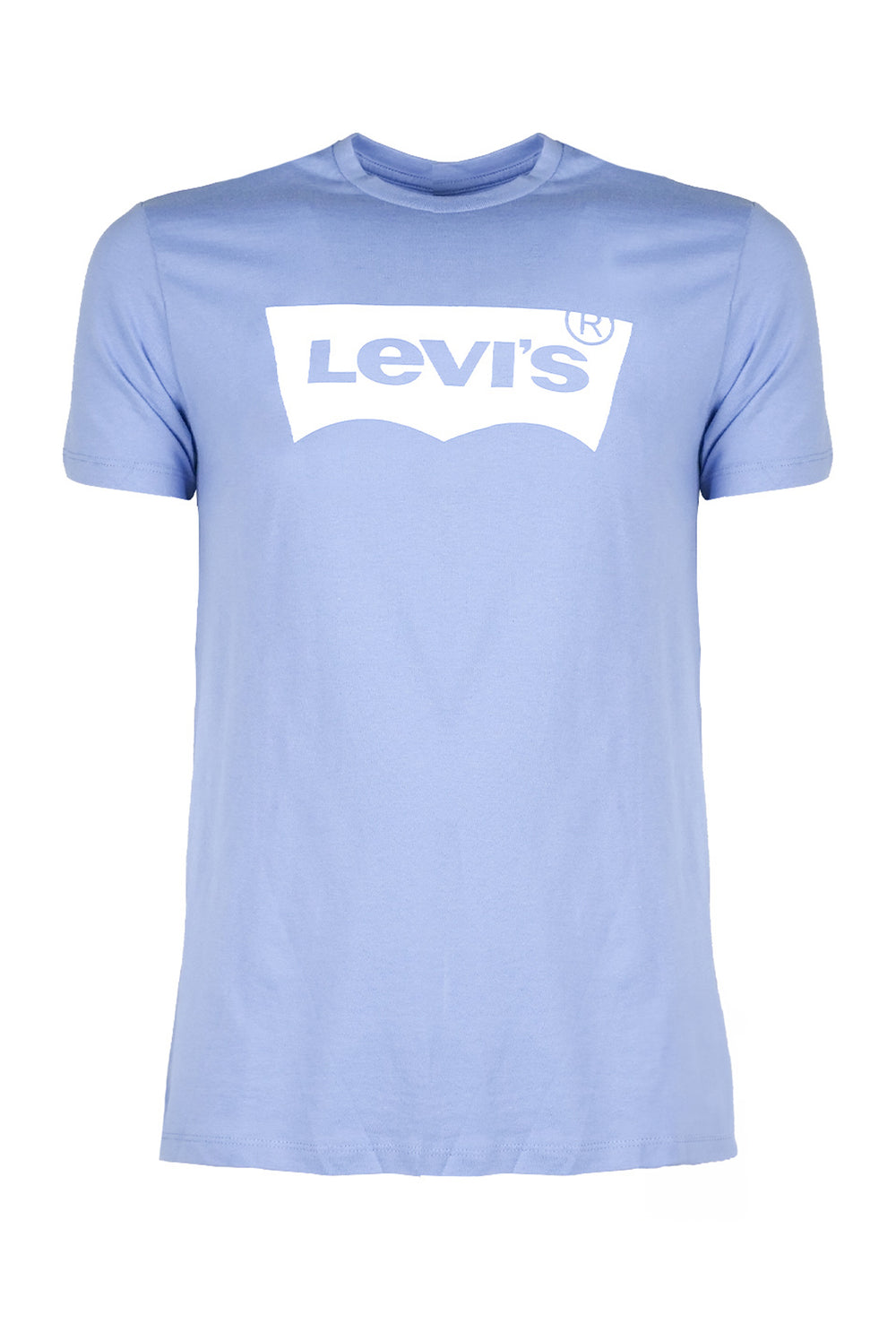 T-shirt Uomo Levi's mezza manica Maglietta stampa sul petto 100% Cotone - CELESTE