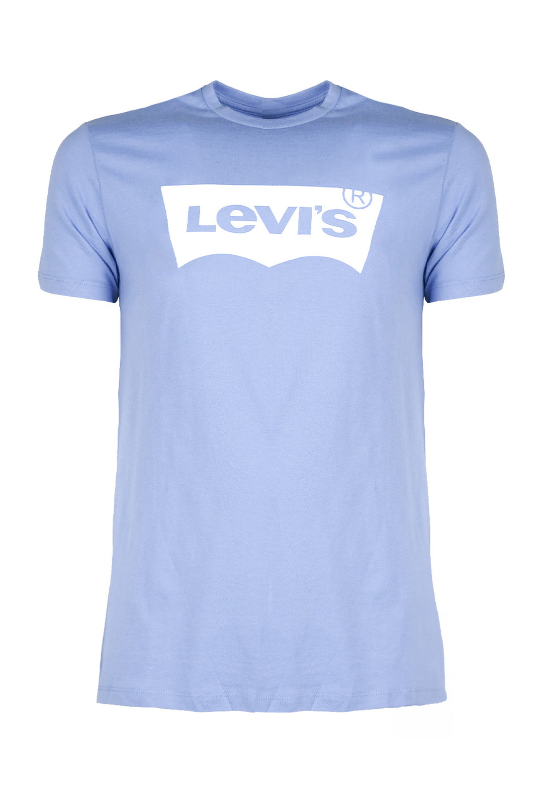 T-shirt Uomo Levi's mezza manica Maglietta stampa sul petto 100% Cotone - CELESTE