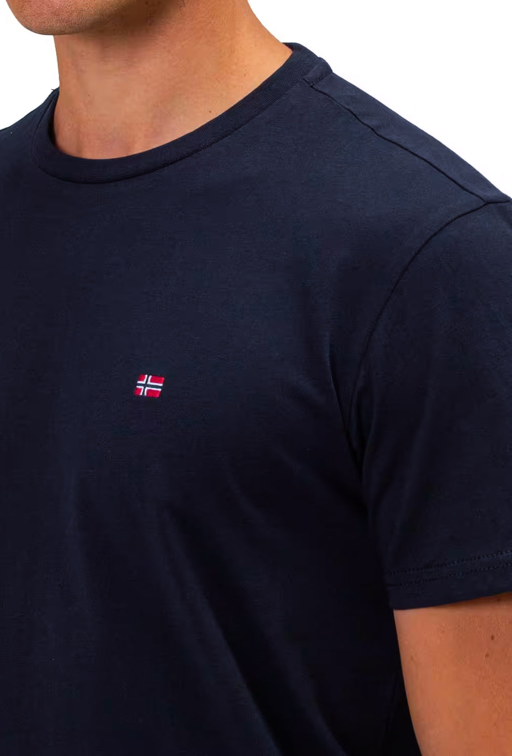 T-shirt uomo Napapijri Salis basic logo lato cuore - BLU SCURO