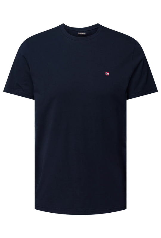 T-shirt uomo Napapijri Salis basic logo lato cuore - BLU SCURO