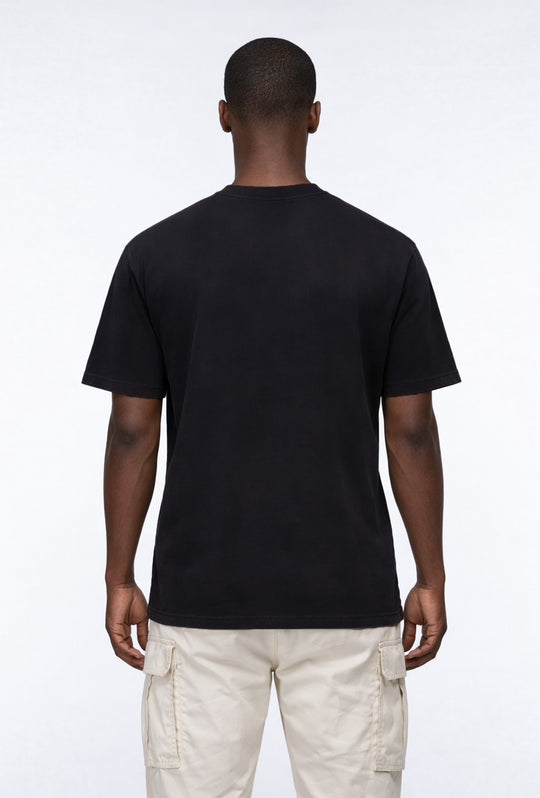 T-shirt uomo Napapijri Small Box Relaxed Fit in Cotone - NERO