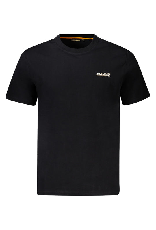 T-shirt uomo Napapijri Small Box Relaxed Fit in Cotone - NERO