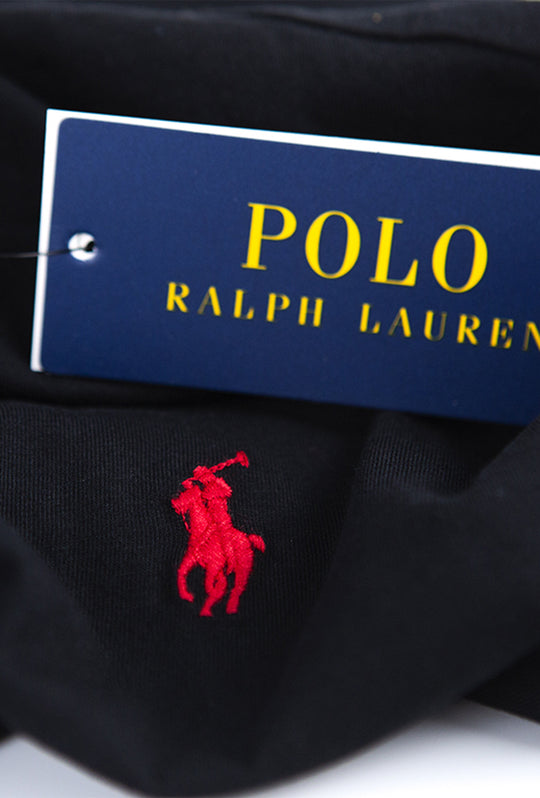 T-shirt Uomo RALPH LAUREN basic logo piccolo - NERO