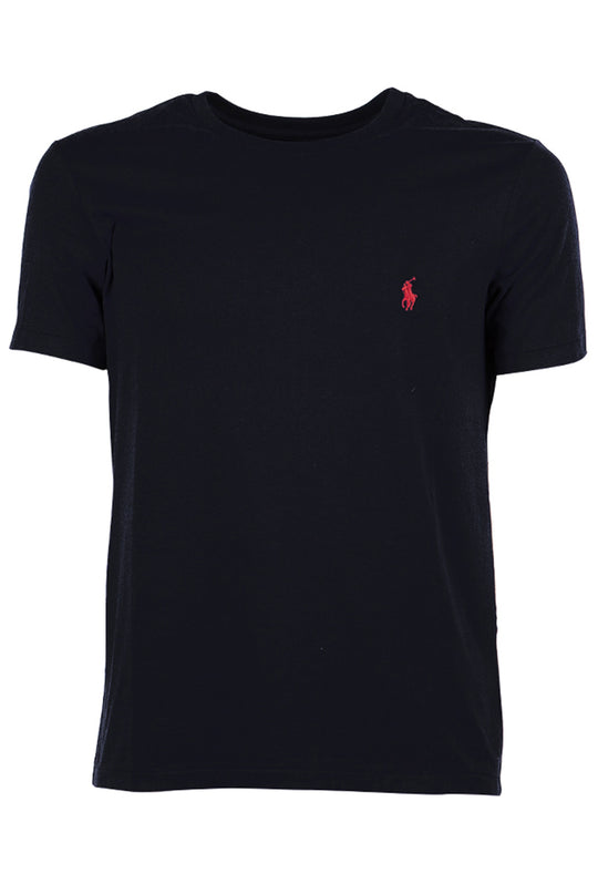 T-shirt Uomo RALPH LAUREN basic logo piccolo - NERO