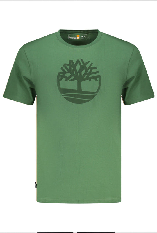 T-shirt uomo Timberland con logo stampato sul petto - VERDE
