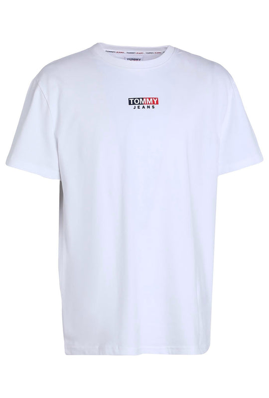 T-Shirt uomo TOMMY JEANS con stampa sul petto - BIANCO