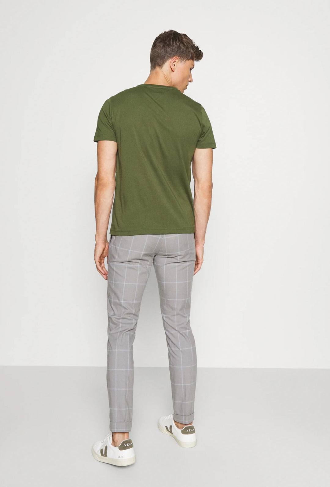 T-Shirt Uomo TOMMY HILFIGER LOGO TEE - VERDE MILITARE