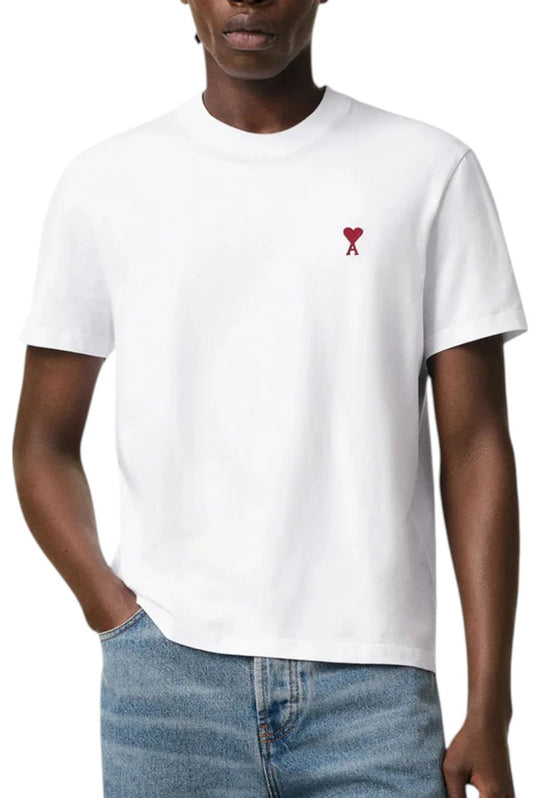 T-Shirt uomo AMI PARIS maglietta alexandre mattiussi - BIANCO