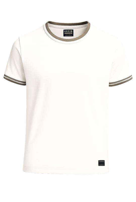 T-Shirt Uomo Baci & Abbracci in cotone premium Tinta Unita - BIANCO