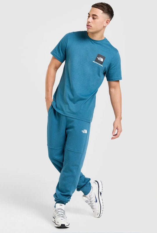 T-Shirt uomo THE NORTH FACE 100% Cotone - PETROLIO