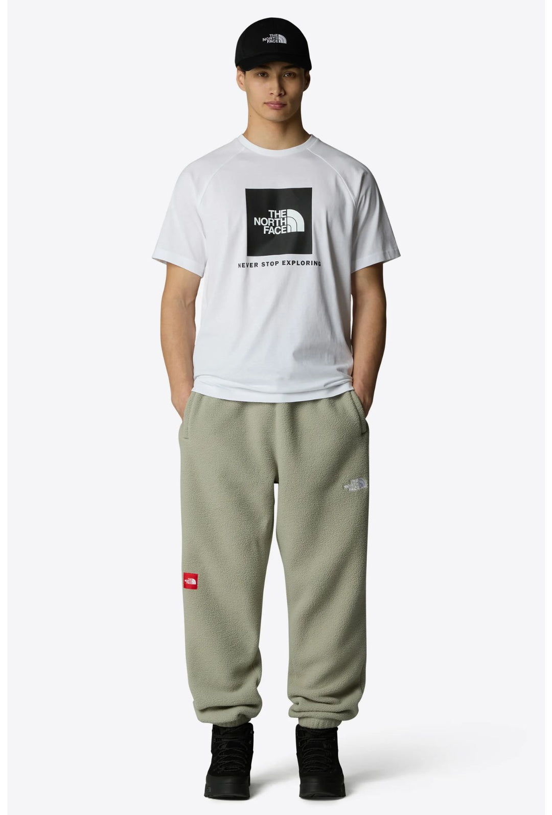 The North Face – T-shirt Uomo Raglan Redbox -  BIANCO