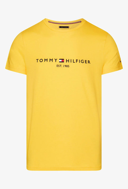 T-Shirt Uomo TOMMY HILFIGER LOGO TEE - GIALLO