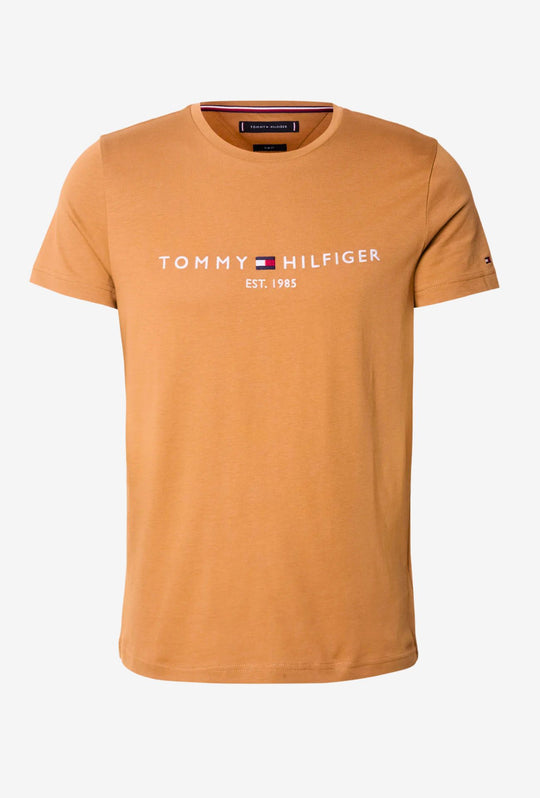 T-Shirt Uomo TOMMY HILFIGER LOGO TEE - CREST GOLD