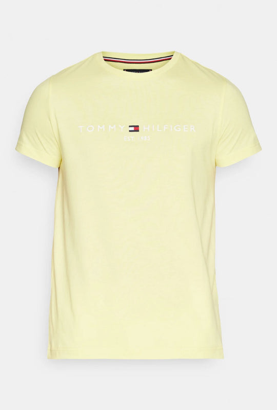 T-Shirt Uomo TOMMY HILFIGER LOGO TEE - YELLOW TULIP