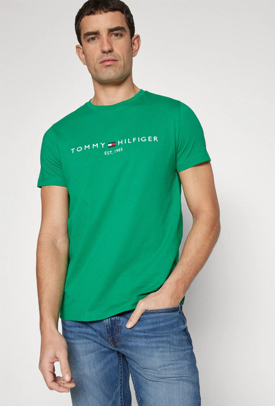 T-Shirt Uomo TOMMY HILFIGER LOGO TEE - VERDE