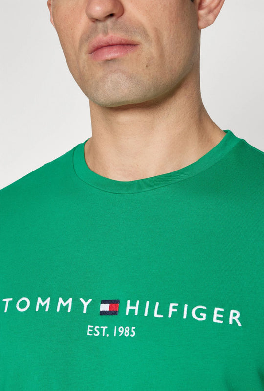 T-Shirt Uomo TOMMY HILFIGER LOGO TEE - VERDE