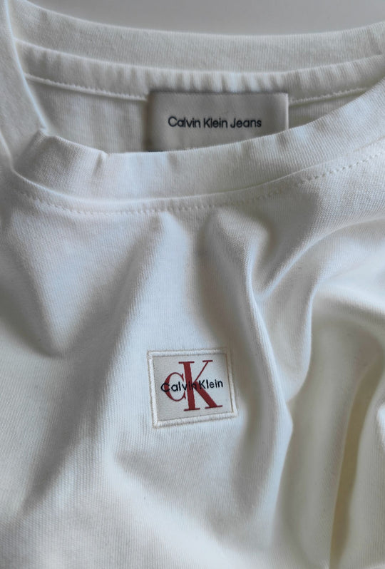 T-Shirt Donna Calvin Klein in Cotone 100% – BIANCO