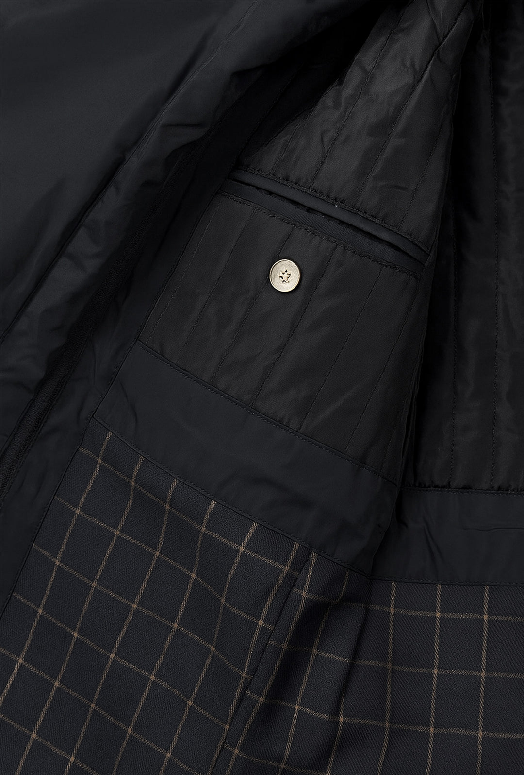 Trench uomo con pettorina smontabile fodera in cotone - NERO