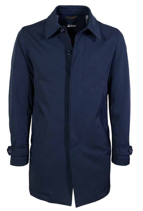 Trench Uomo Invernale Dresserd Impermeabile Trapunta Interna - BLU