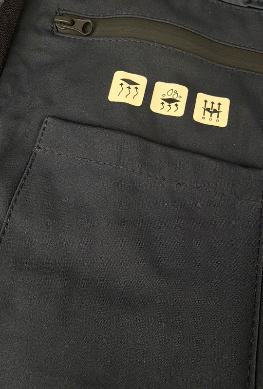 Trench uomo Dresserd invernale tessuto tecnico con pettorina smontabile - BLU