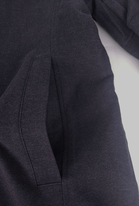 Trench Uomo invernale Double Face Tessuto tecnico  misto lana - BLU NAVY
