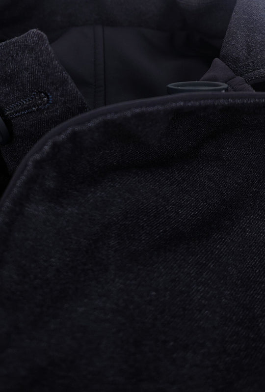 Trench Uomo invernale Double Face Tessuto tecnico  misto lana - BLU NAVY