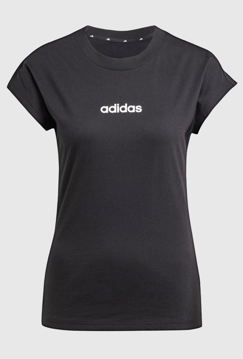 T-Shirt Donna Adidas in Cotone 100%- NERO