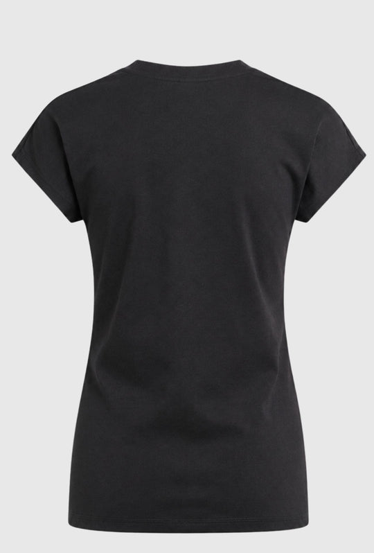T-Shirt Donna Adidas in Cotone 100%- NERO