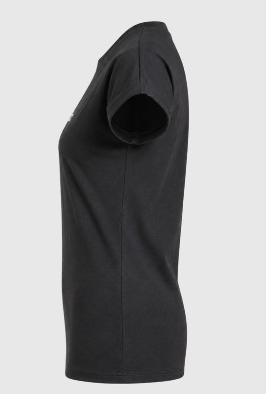 T-Shirt Donna Adidas in Cotone 100%- NERO