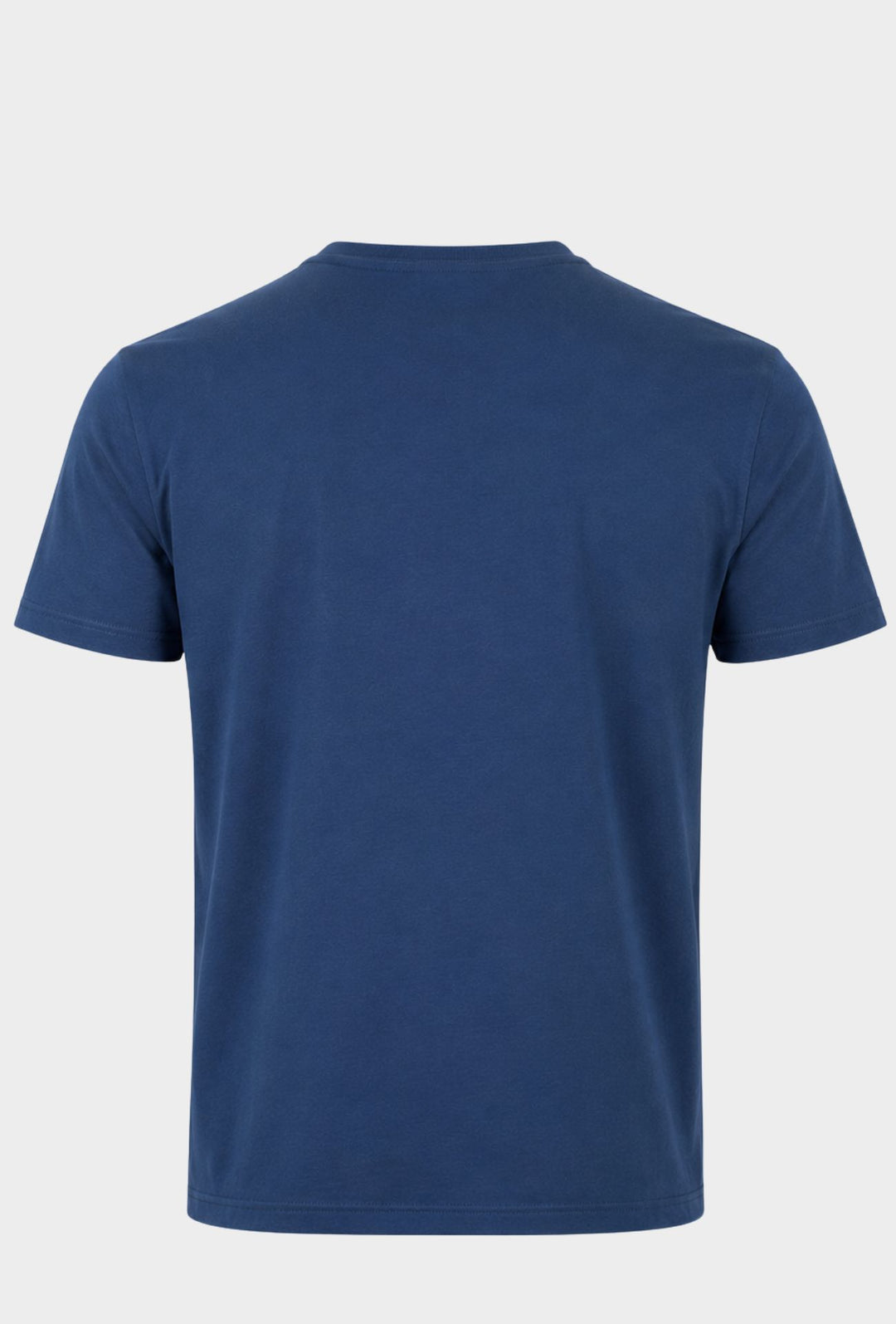 T-shirt Uomo Girocollo con Logo Stampato lato cuore NAVY SAIL in cotone-DENIM