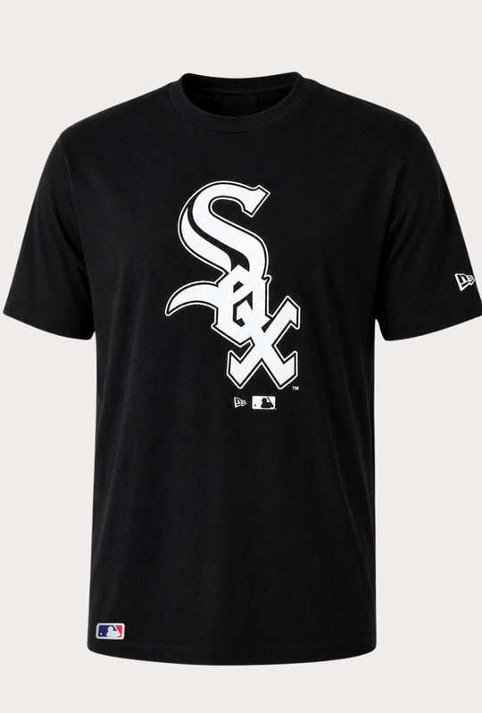 T-Shirt Uomo NEW ERA logo SOX centrale stampato  100% Cotone- NERO