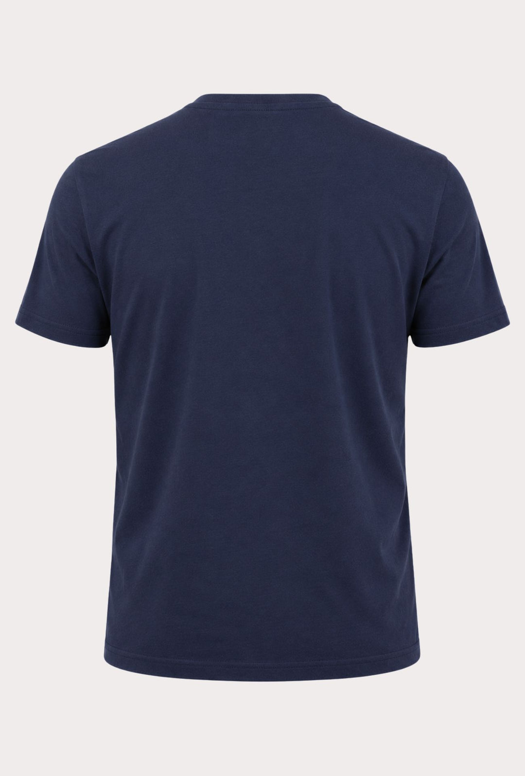 T- Shirt Uomo girocollo HENRY COTTON'S 100% cotone logo centrale stampato-BLU