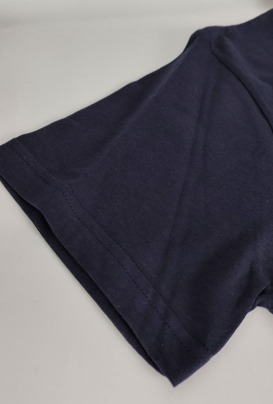 T- Shirt Uomo girocollo HENRY COTTON'S 100% cotone logo centrale stampato-BLU