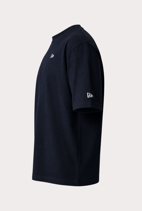 T-Shirt Uomo Oversize Girocollo NEW ERA  100% Cotone logo ricamato lato cuore-NERO