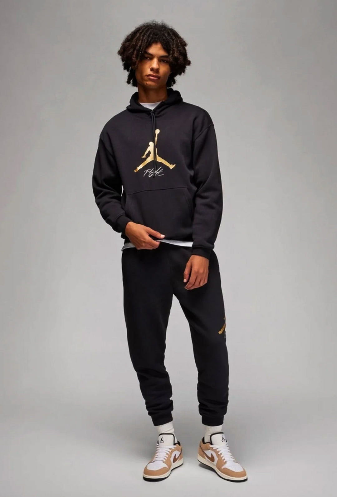 Tuta uomo nike JORDAN baseline  con cappuccio - NERO