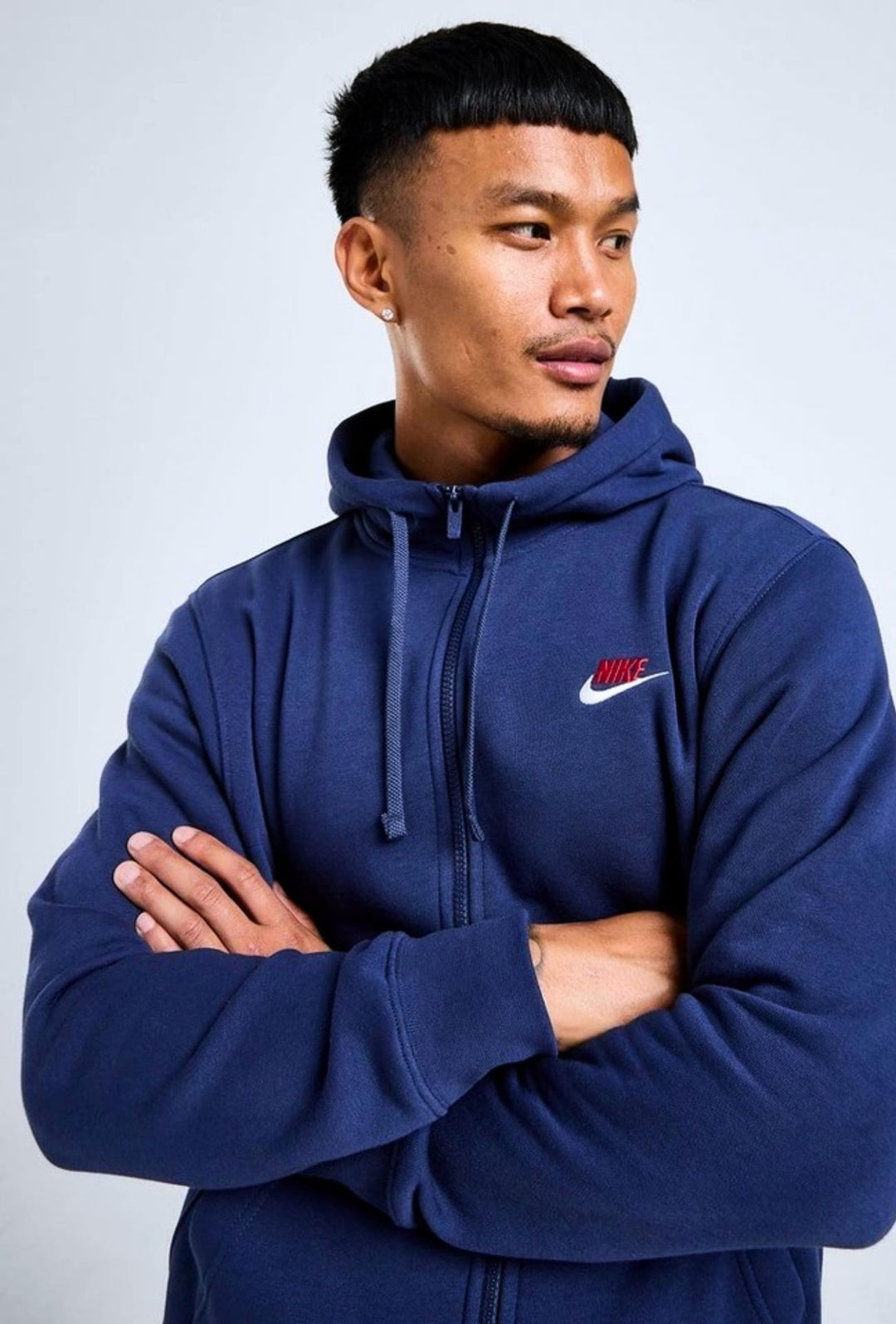 Tuta Uomo NIKE con felpa full zip e pantalone con polsino - BLU