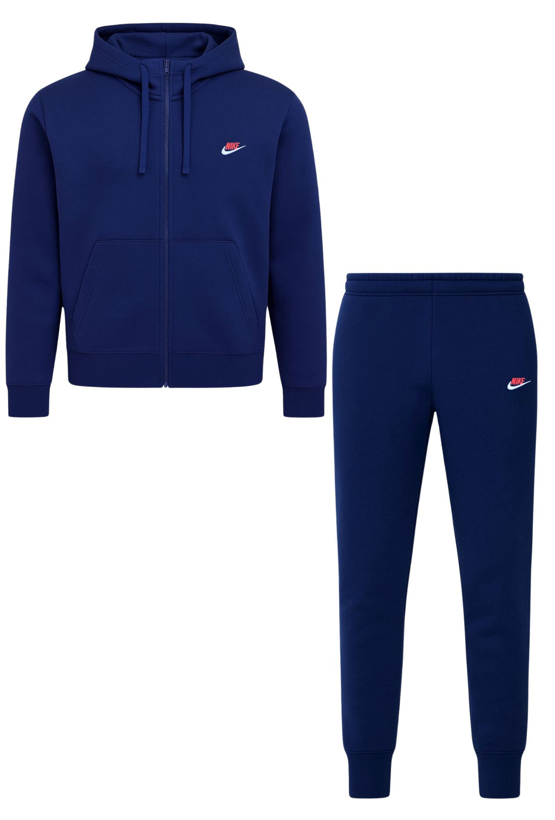 Tuta Uomo NIKE con felpa full zip e pantalone con polsino - BLU