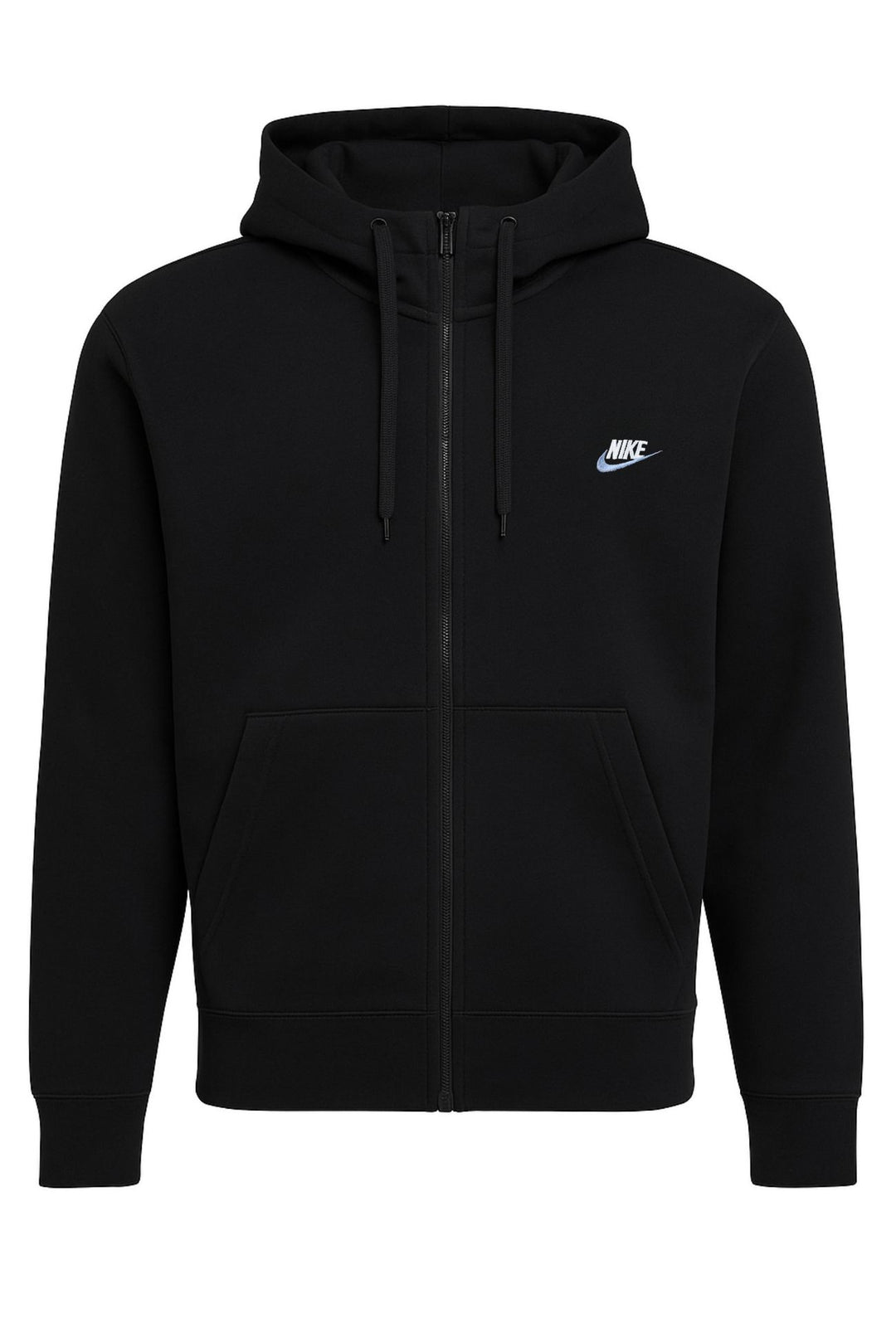 Tuta Uomo NIKE con felpa full zip e pantalone con polsino - NERO
