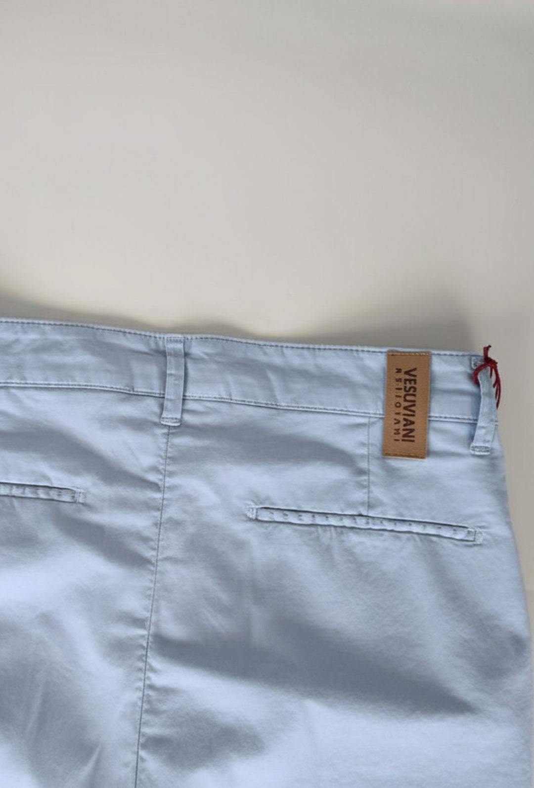 Pantalone Uomo Cotone Leggero Made in Italy Slim Fit Gamba stretta Dresserd -  AZZURRO POLVERE